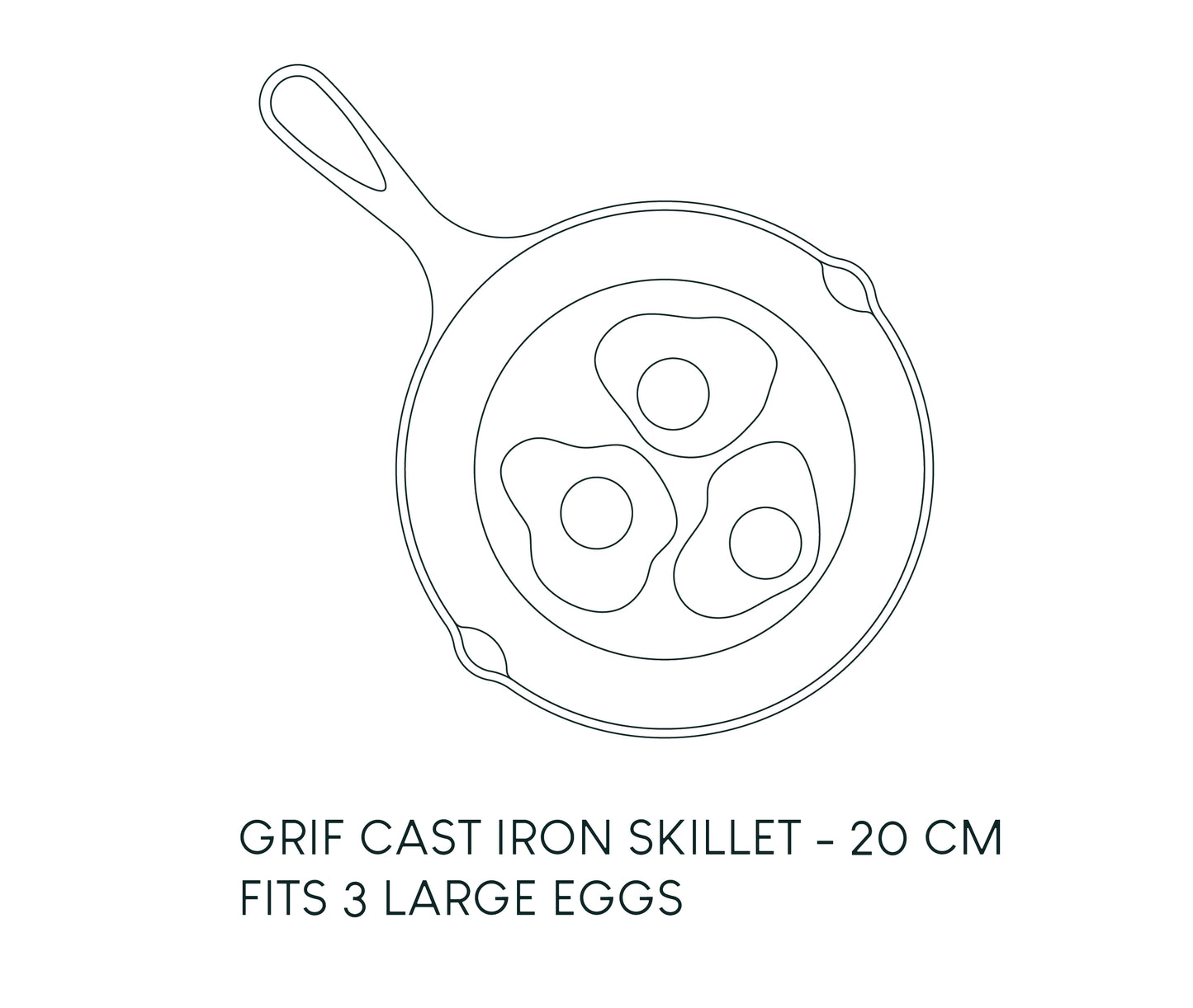 20 CM CAST IRON SKILLET