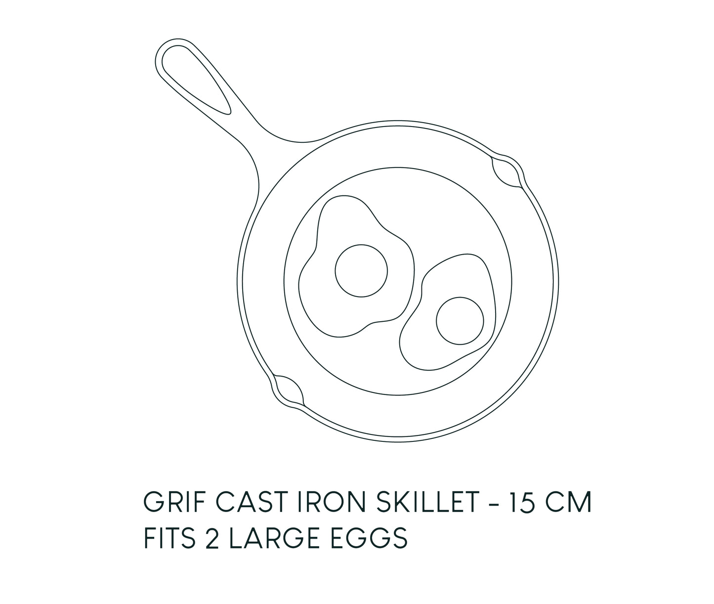 15 CM CAST IRON SKILLET
