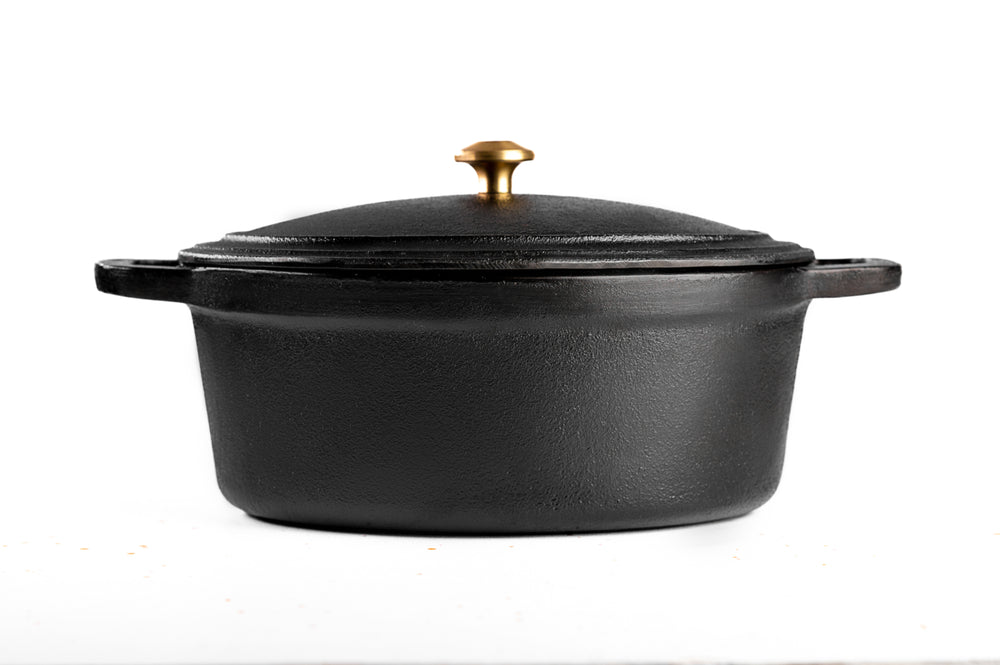 Crock Pot Artisan 7-Quart Oval Dutch Oven - Gray, 7 qt - Food 4 Less