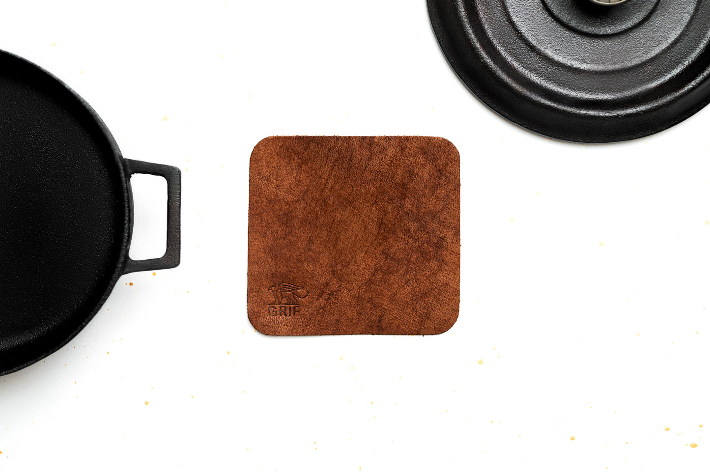 
                  
                    DUTCH OVEN AND GRILL LEATHER HANDLE/COASTER
                  
                