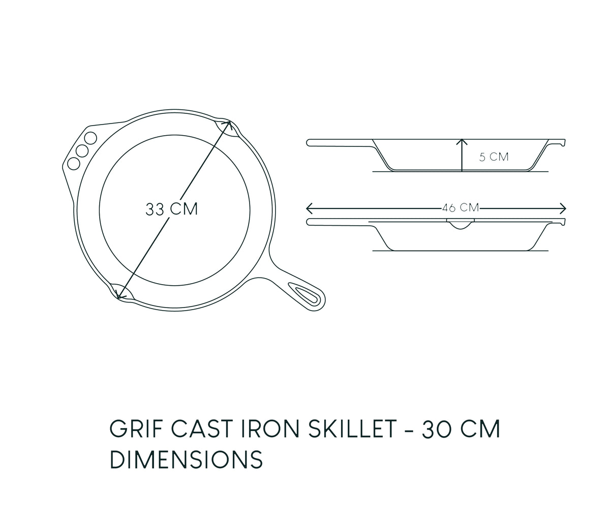 CAST IRON SKILLETS SET - GRIF CAST IRON – Grif Cookware